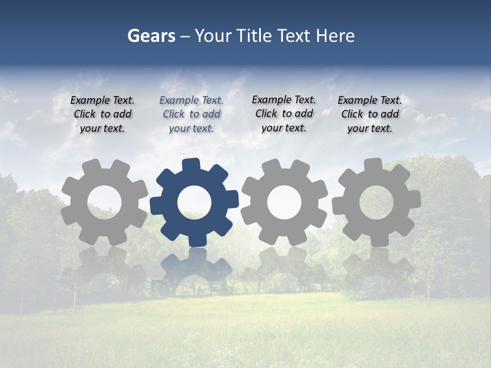 Park Shadows Outdoors PowerPoint Template