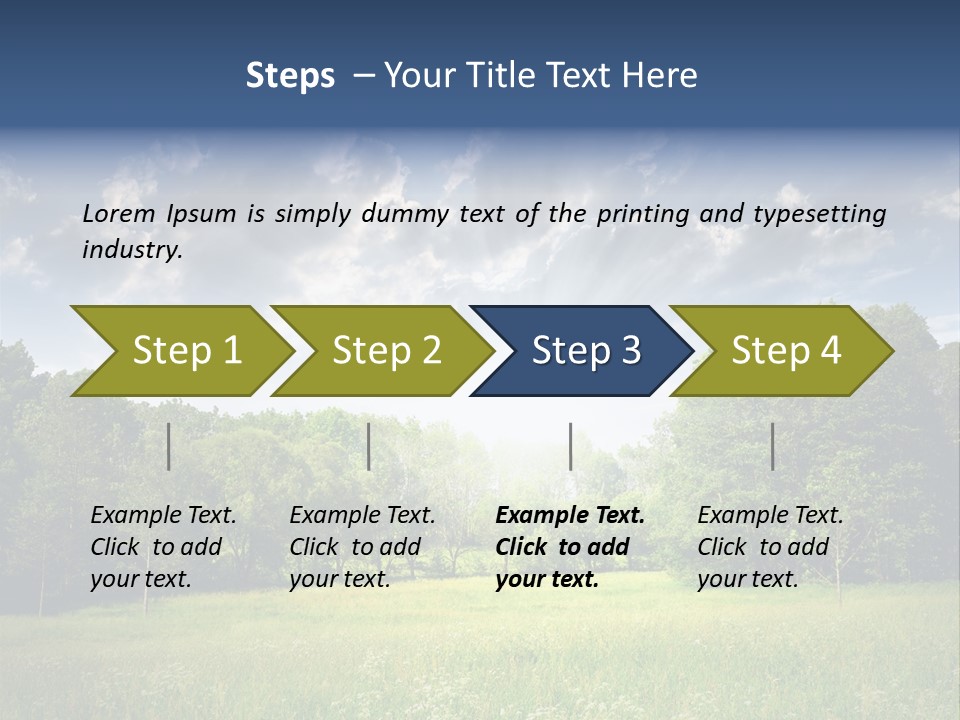 Park Shadows Outdoors PowerPoint Template