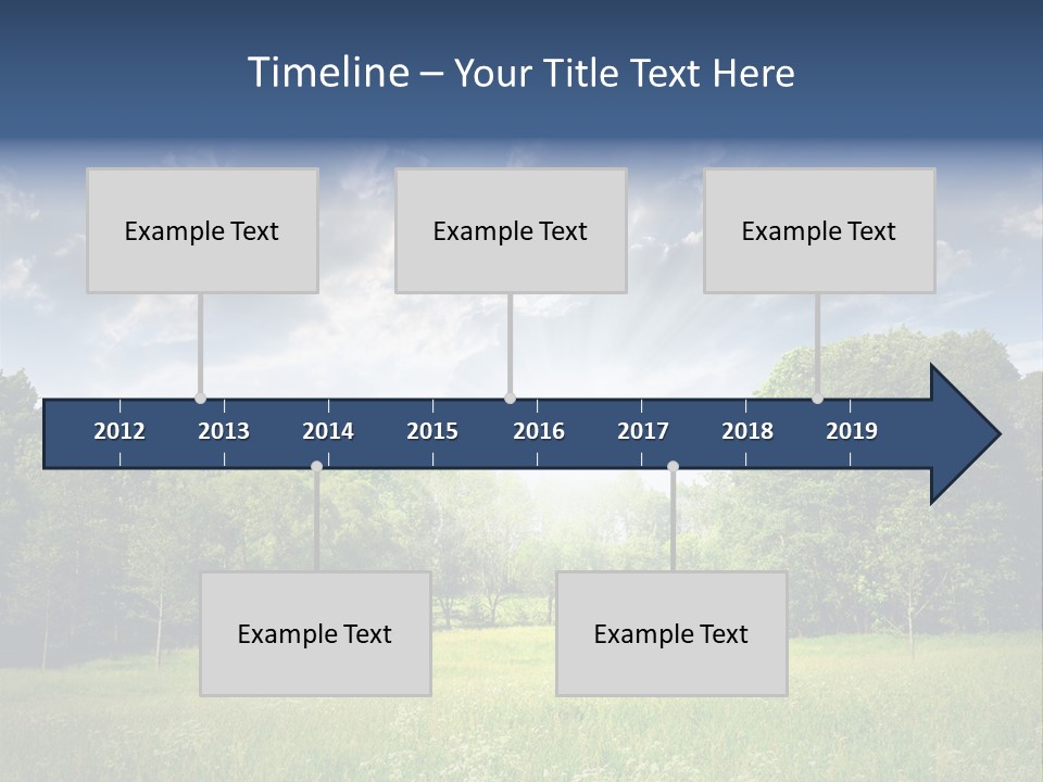 Park Shadows Outdoors PowerPoint Template