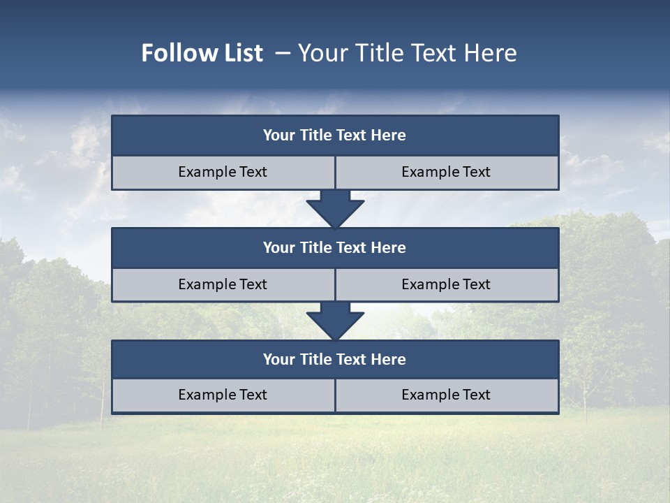 Park Shadows Outdoors PowerPoint Template