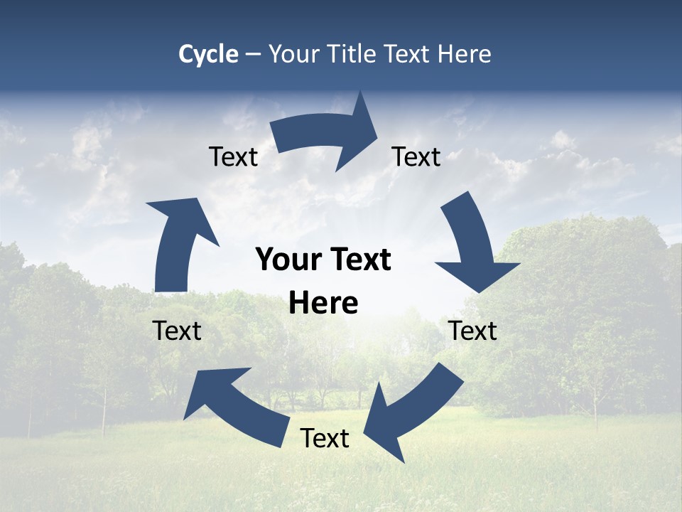 Park Shadows Outdoors PowerPoint Template