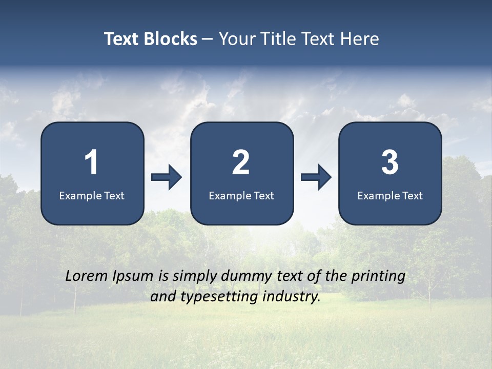 Park Shadows Outdoors PowerPoint Template