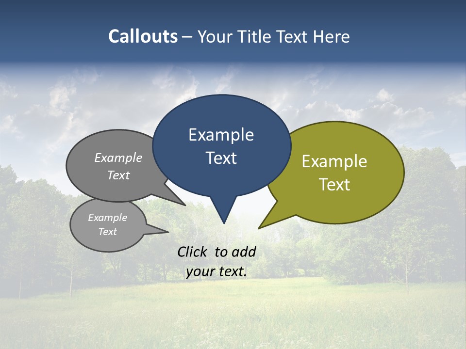Park Shadows Outdoors PowerPoint Template