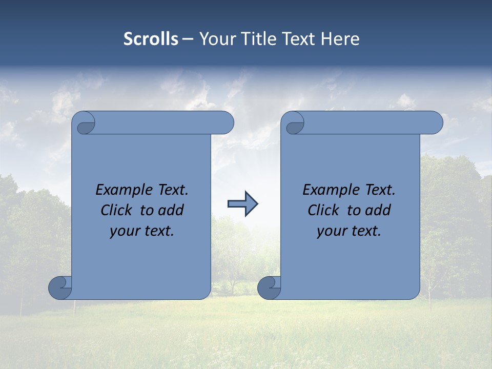 Park Shadows Outdoors PowerPoint Template