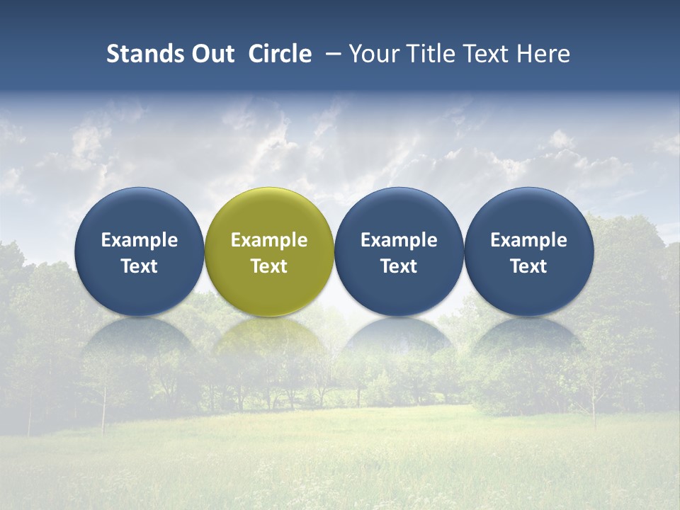 Park Shadows Outdoors PowerPoint Template