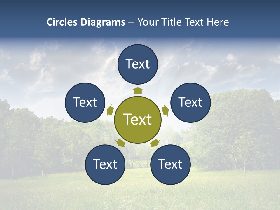 Park Shadows Outdoors PowerPoint Template