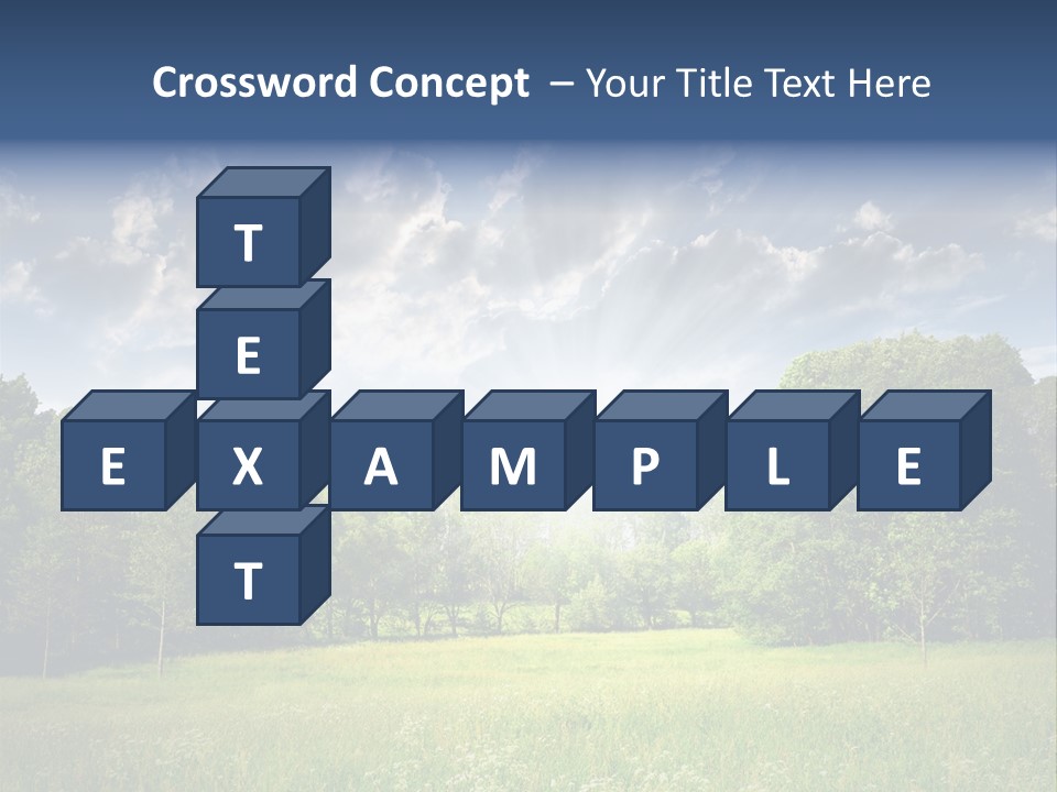 Park Shadows Outdoors PowerPoint Template