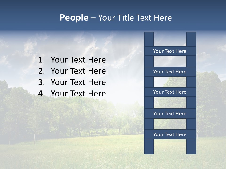 Park Shadows Outdoors PowerPoint Template
