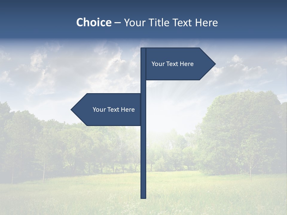 Park Shadows Outdoors PowerPoint Template