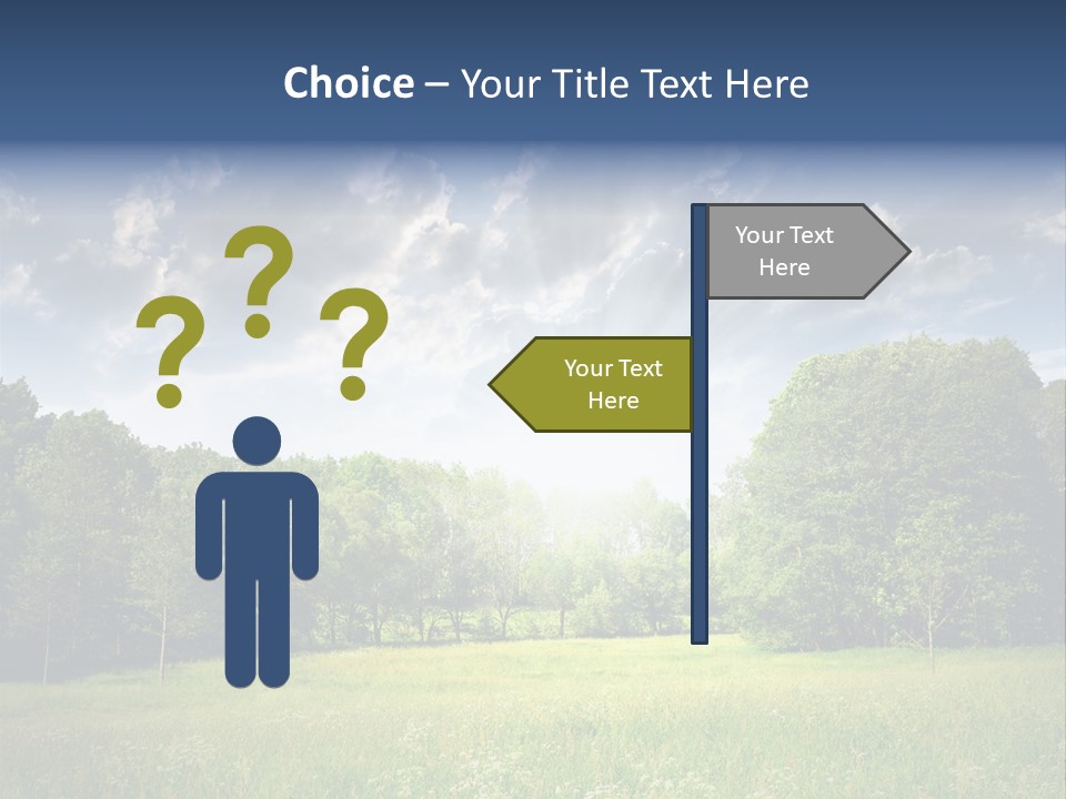 Park Shadows Outdoors PowerPoint Template