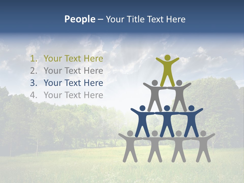 Park Shadows Outdoors PowerPoint Template