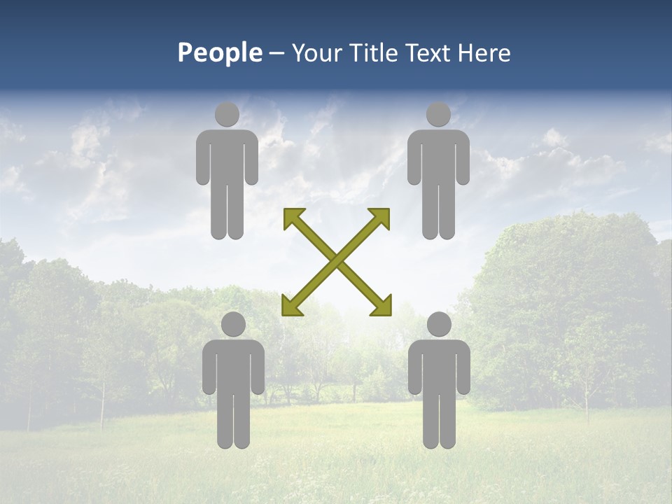 Park Shadows Outdoors PowerPoint Template