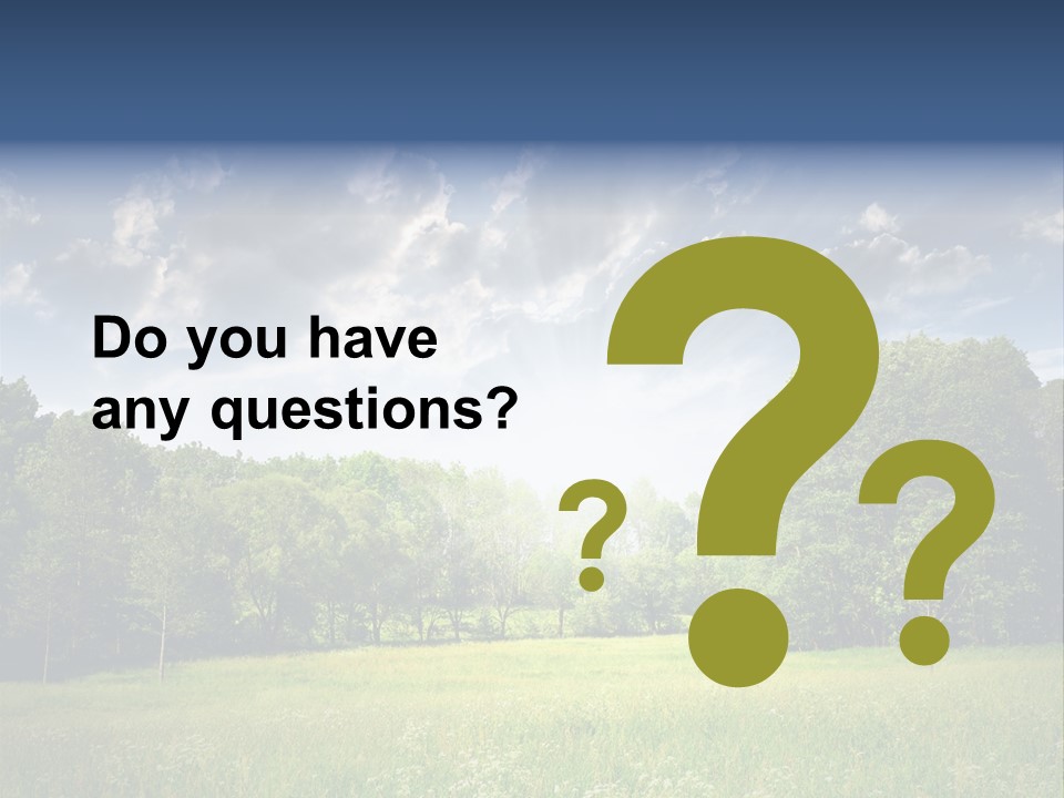 Park Shadows Outdoors PowerPoint Template