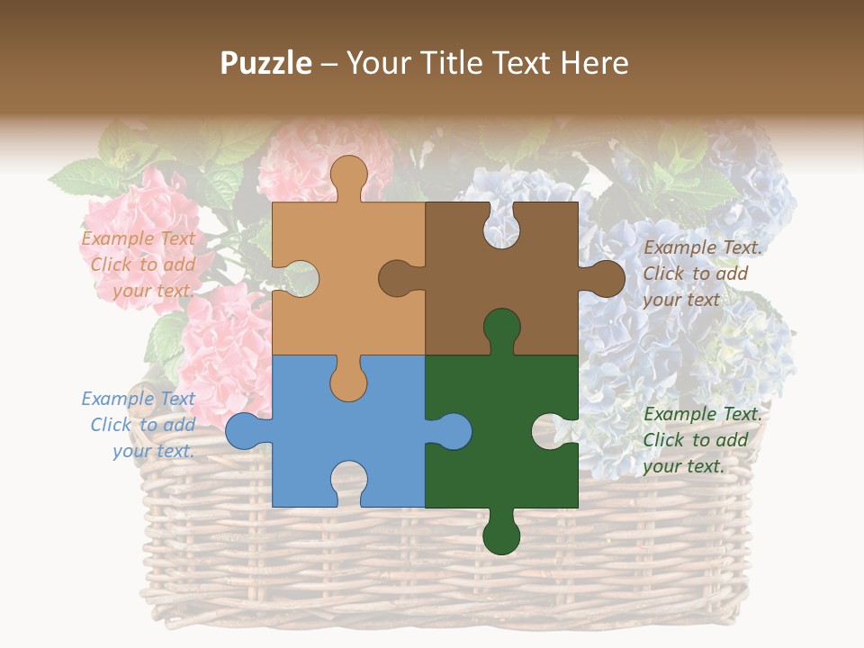 Pink Bloom Decoration PowerPoint Template