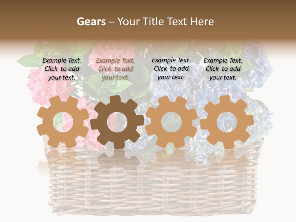 Pink Bloom Decoration PowerPoint Template