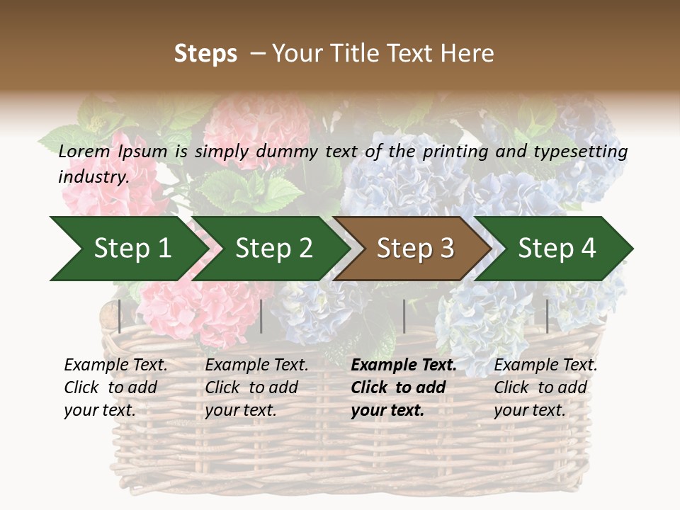 Pink Bloom Decoration PowerPoint Template