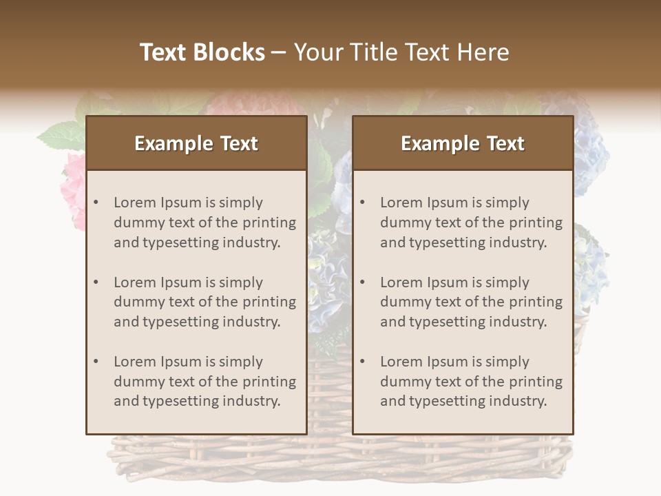 Pink Bloom Decoration PowerPoint Template