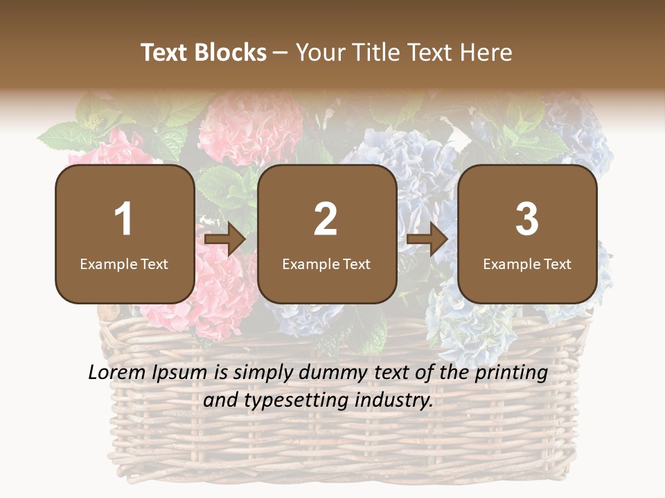 Pink Bloom Decoration PowerPoint Template