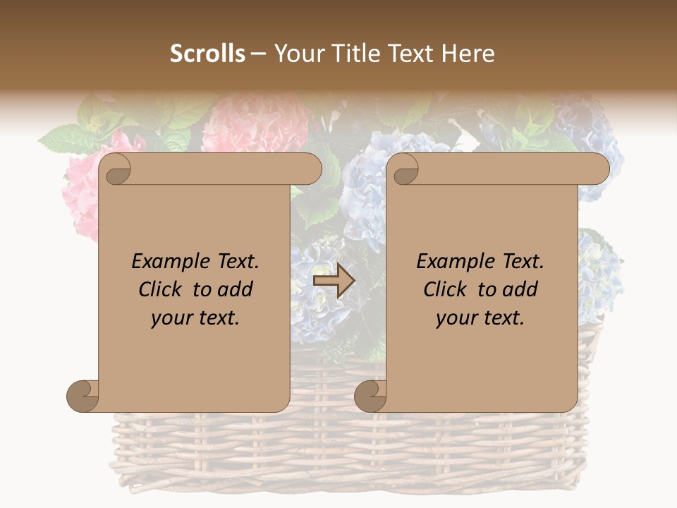 Pink Bloom Decoration PowerPoint Template