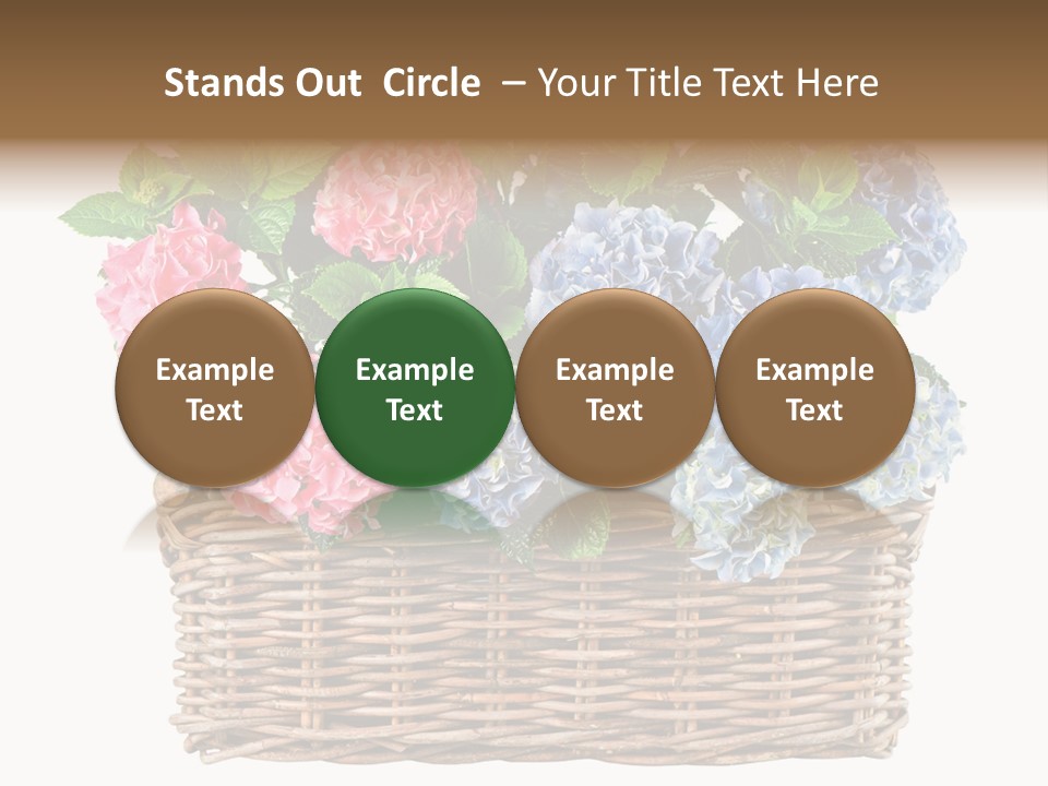 Pink Bloom Decoration PowerPoint Template