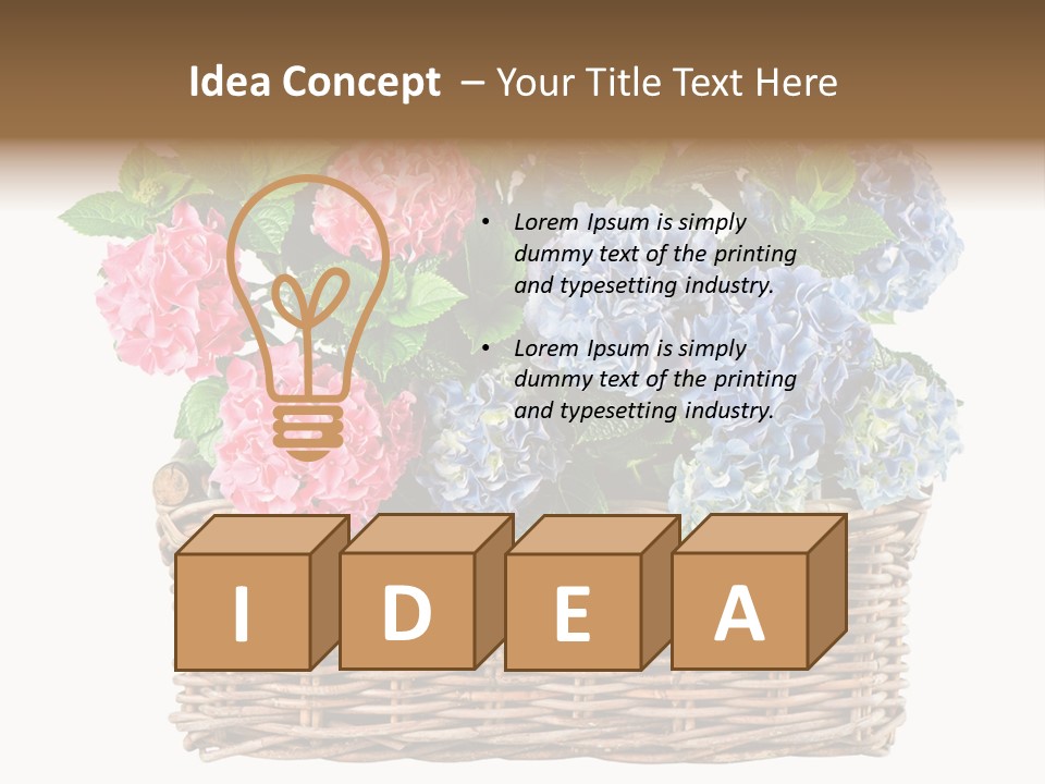 Pink Bloom Decoration PowerPoint Template