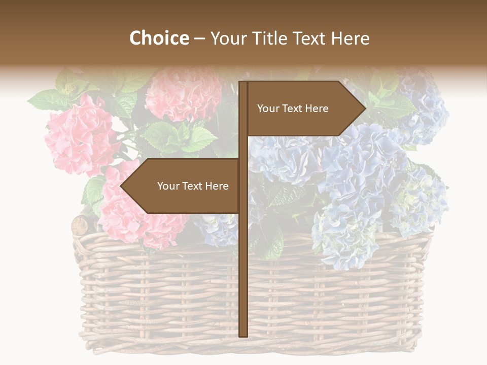 Pink Bloom Decoration PowerPoint Template