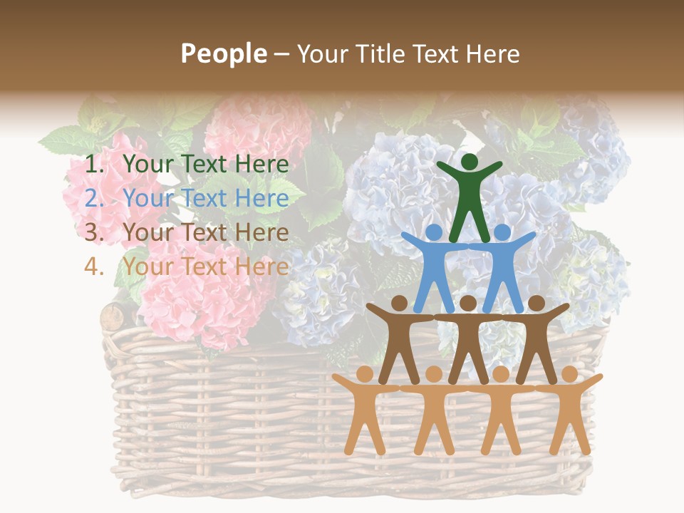 Pink Bloom Decoration PowerPoint Template