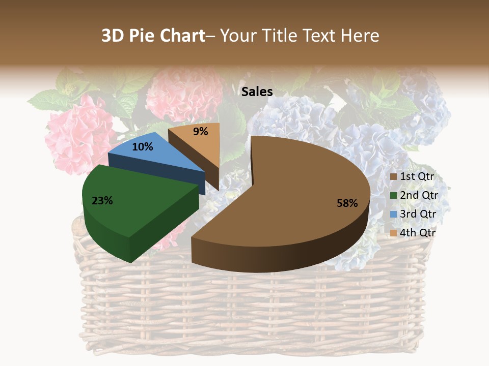 Pink Bloom Decoration PowerPoint Template