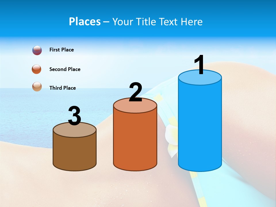 Getaway White Female PowerPoint Template