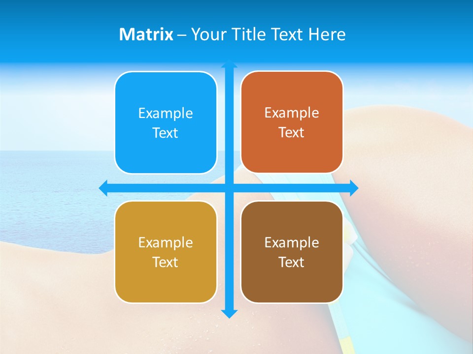 Getaway White Female PowerPoint Template