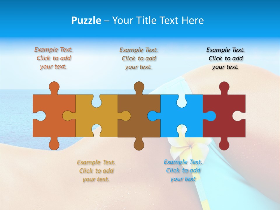 Getaway White Female PowerPoint Template