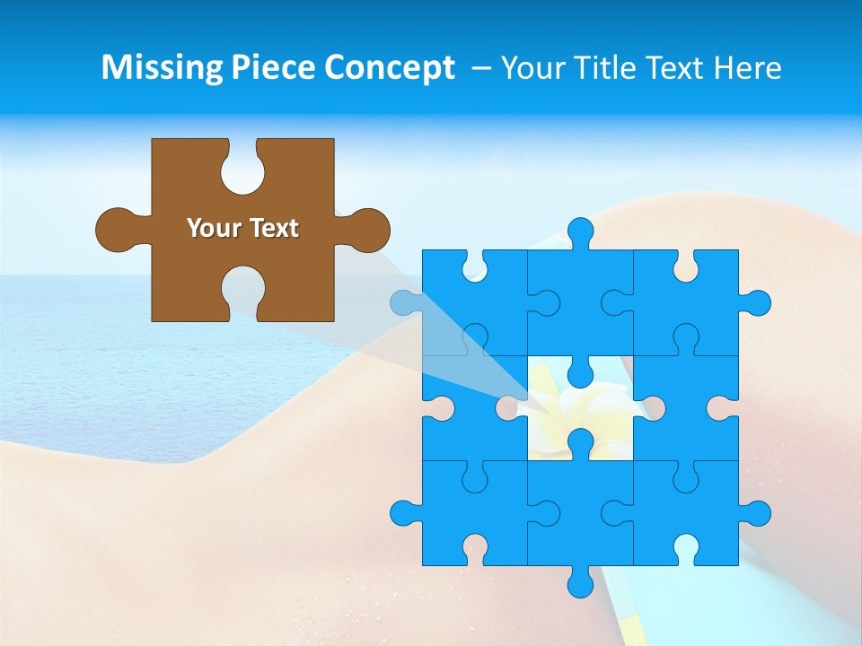 Getaway White Female PowerPoint Template