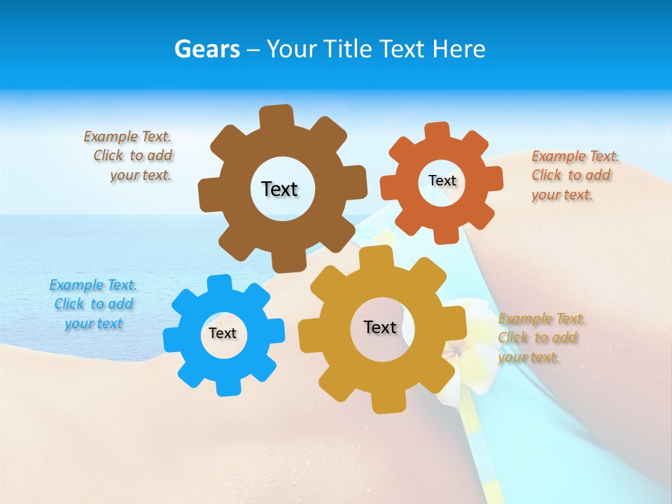 Getaway White Female PowerPoint Template