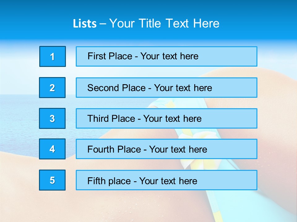 Getaway White Female PowerPoint Template