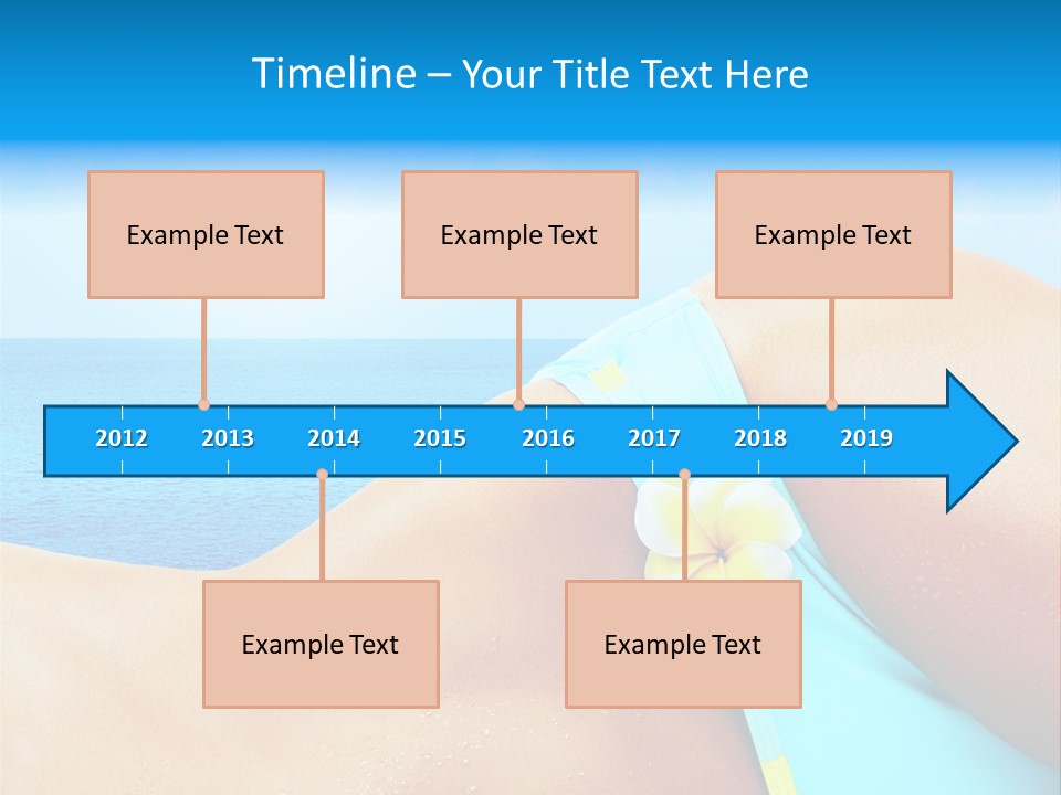 Getaway White Female PowerPoint Template