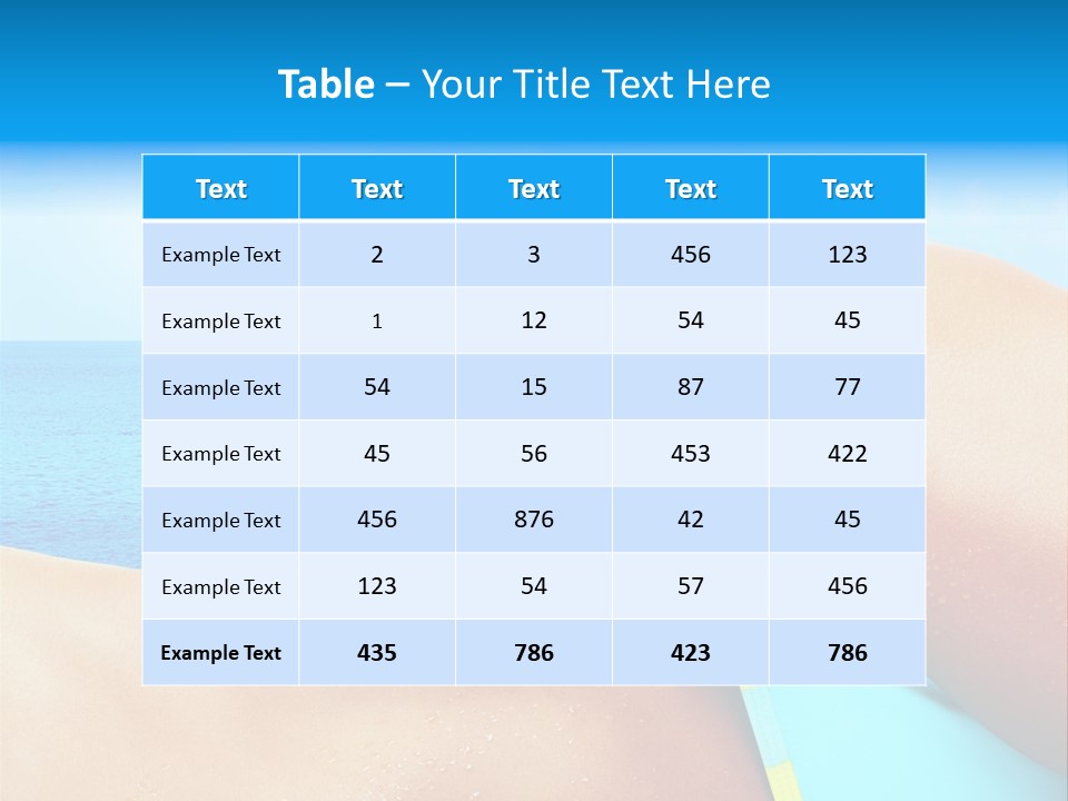 Getaway White Female PowerPoint Template