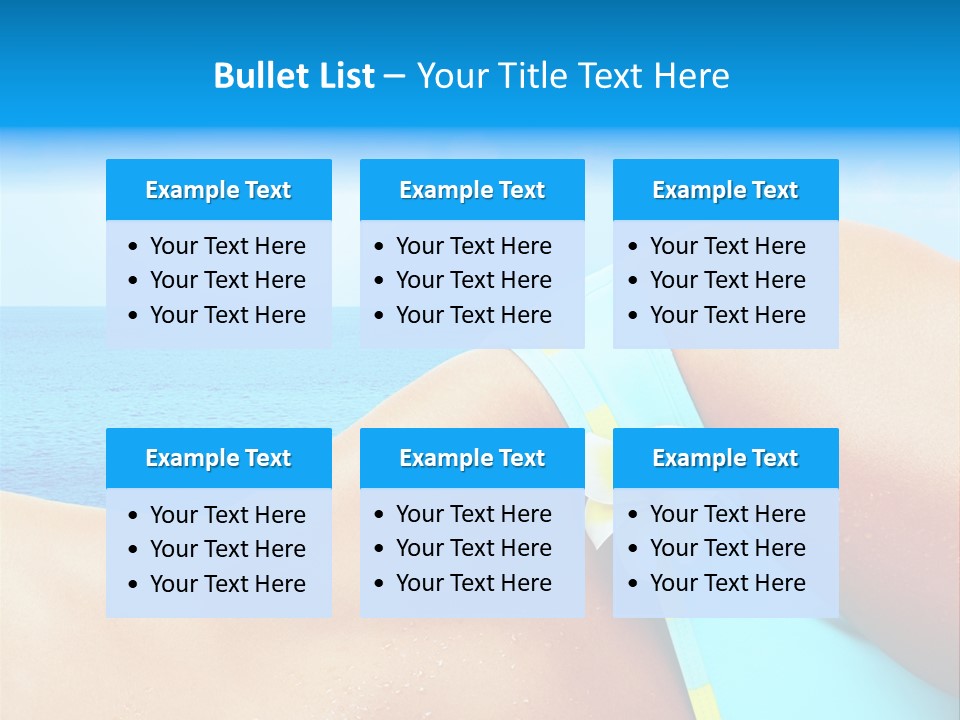 Getaway White Female PowerPoint Template