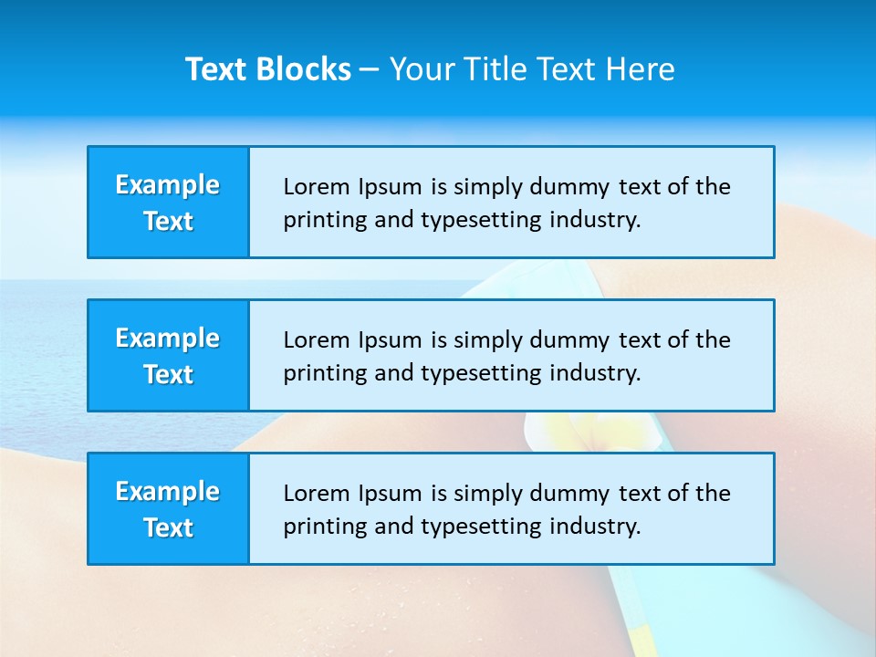 Getaway White Female PowerPoint Template