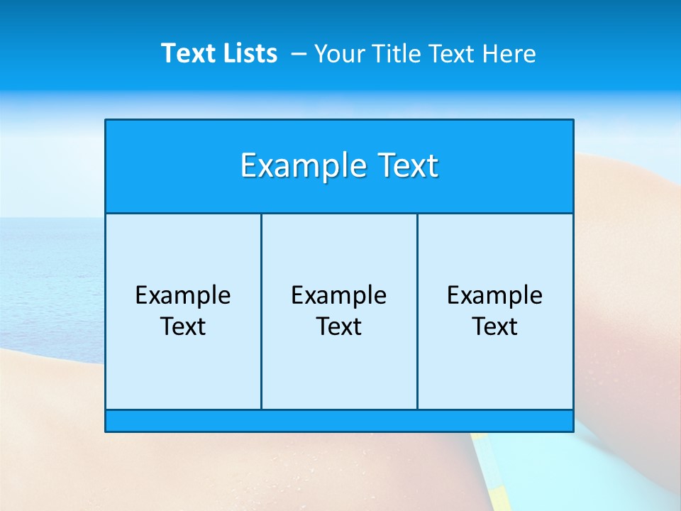 Getaway White Female PowerPoint Template