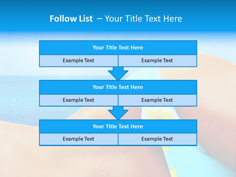 Getaway White Female PowerPoint Template