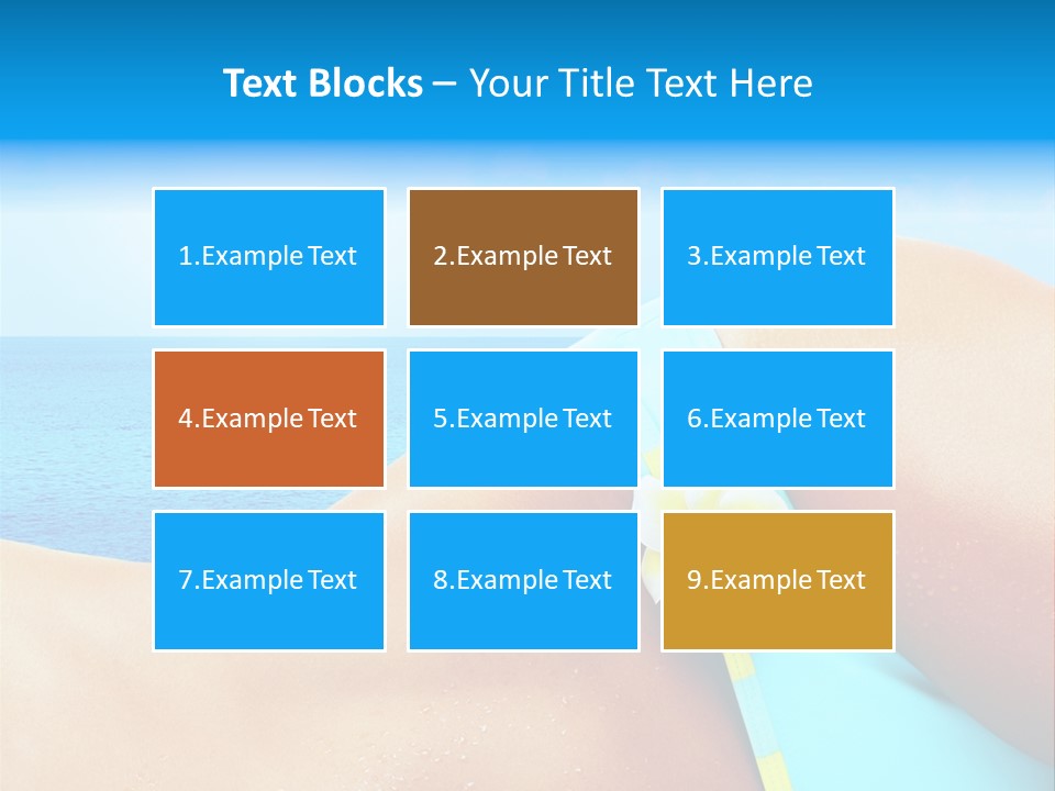 Getaway White Female PowerPoint Template