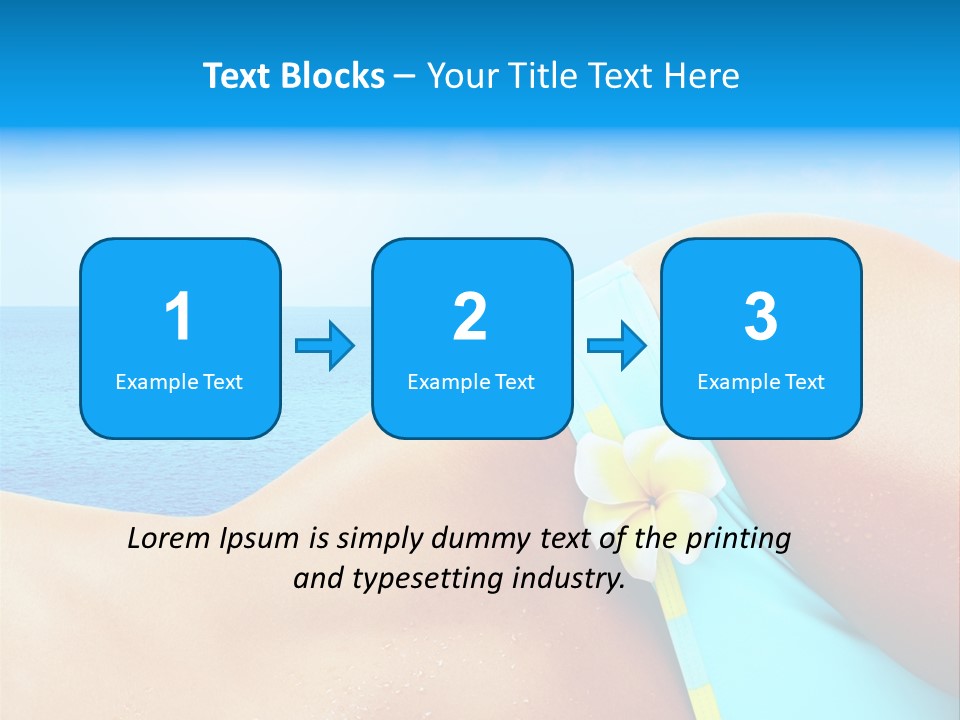 Getaway White Female PowerPoint Template