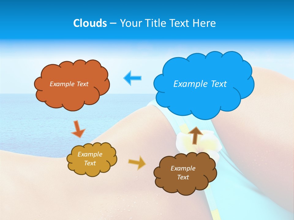 Getaway White Female PowerPoint Template