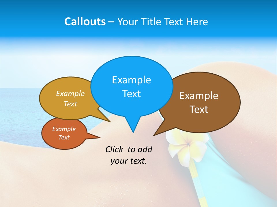 Getaway White Female PowerPoint Template