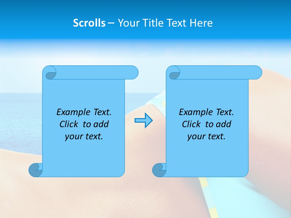 Getaway White Female PowerPoint Template