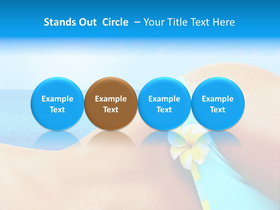 Getaway White Female PowerPoint Template