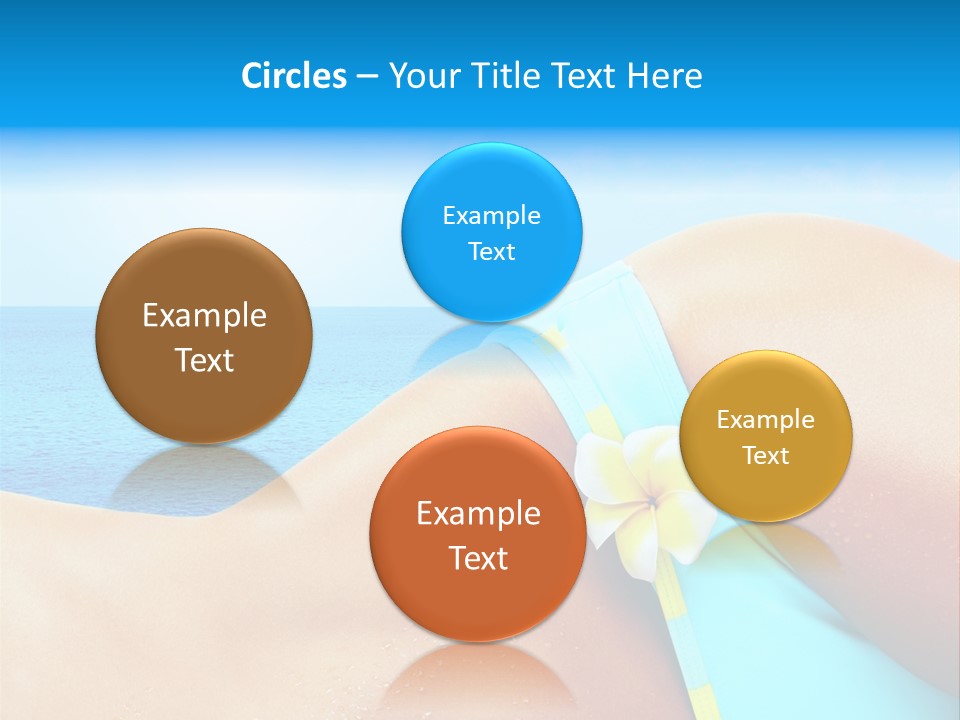 Getaway White Female PowerPoint Template