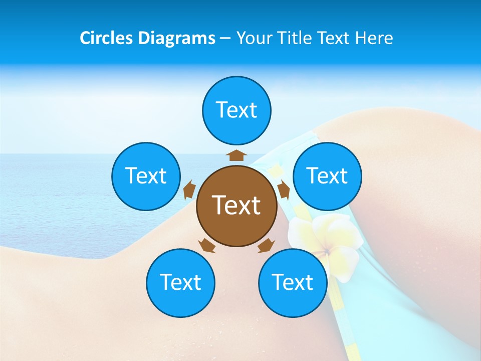 Getaway White Female PowerPoint Template