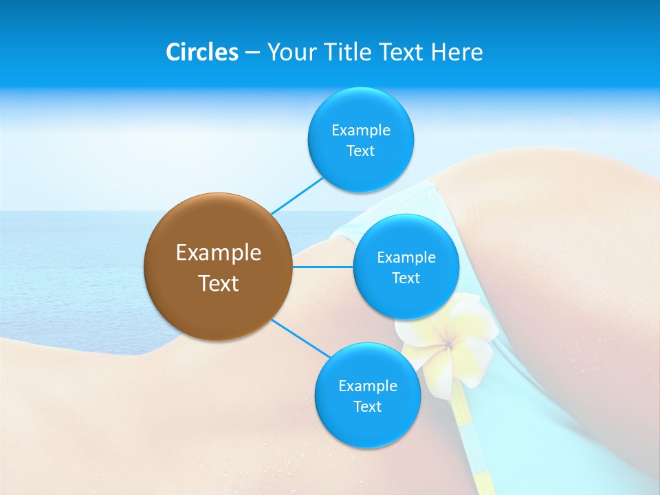 Getaway White Female PowerPoint Template