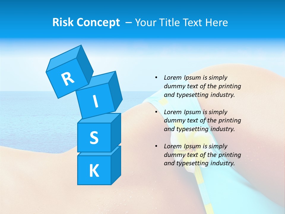 Getaway White Female PowerPoint Template